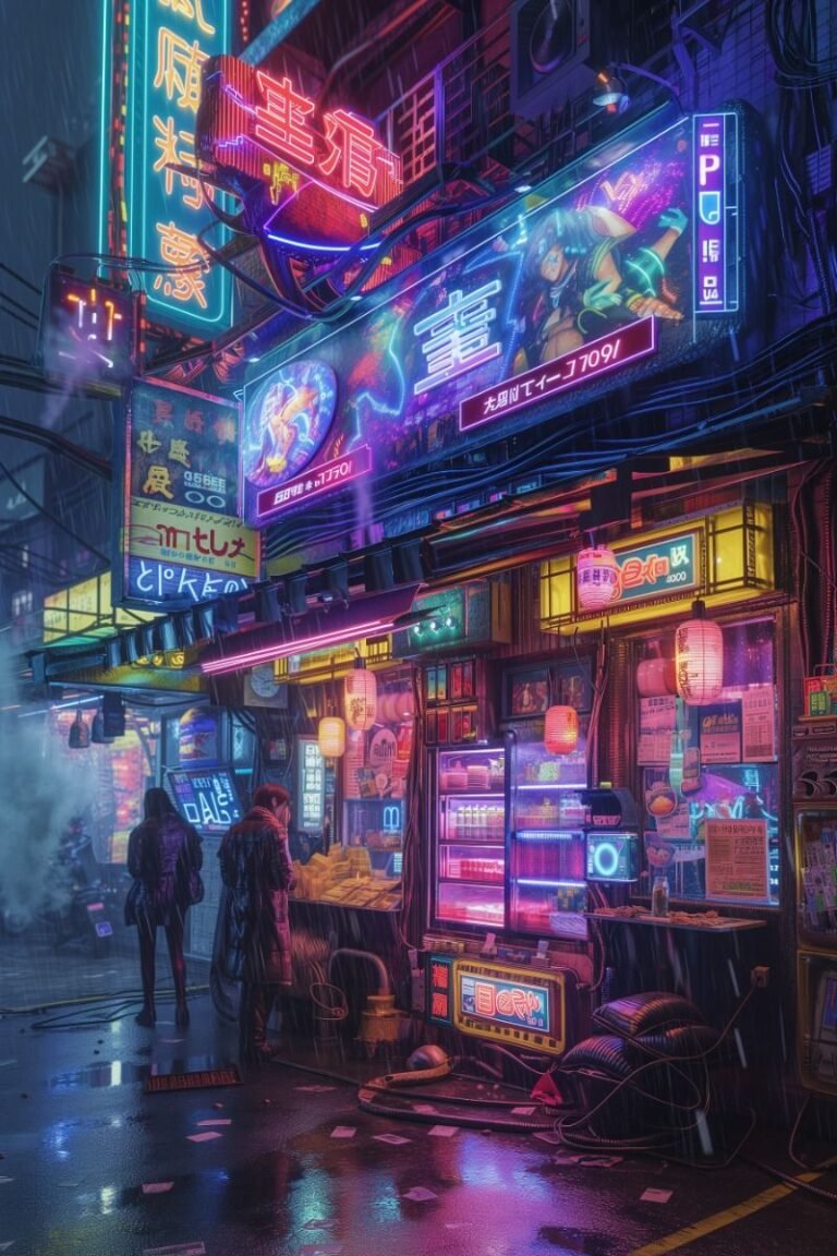 cyberpunk anime wallpaper