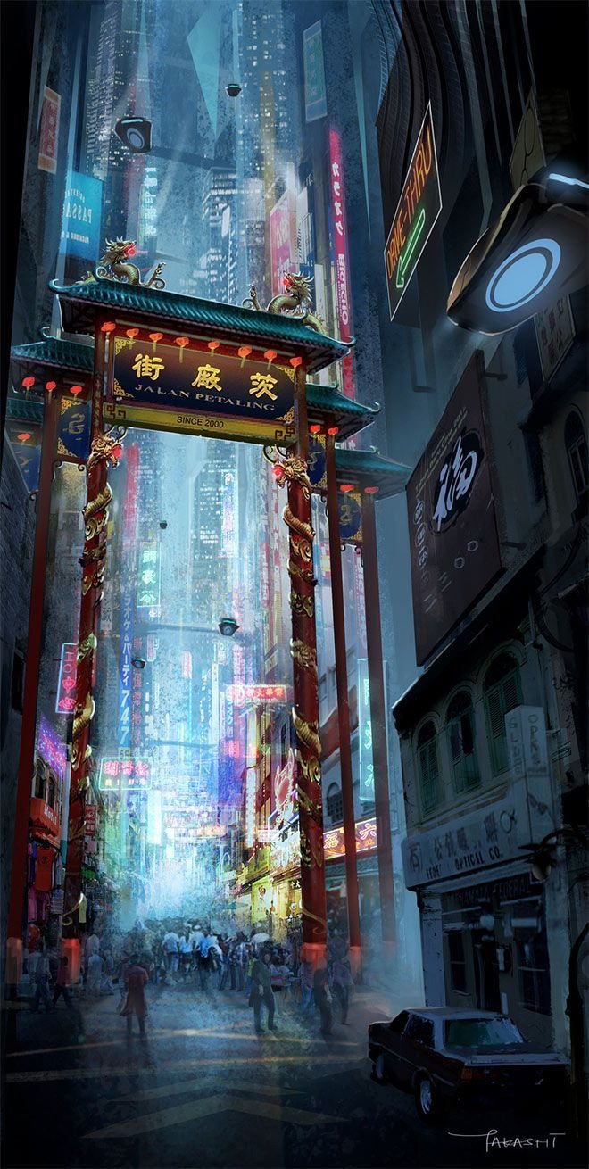 cyberpunk anime wallpaper