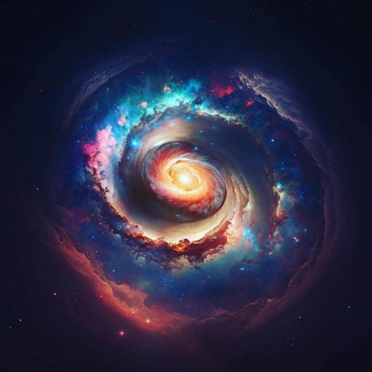 See here the birth of a galaxy