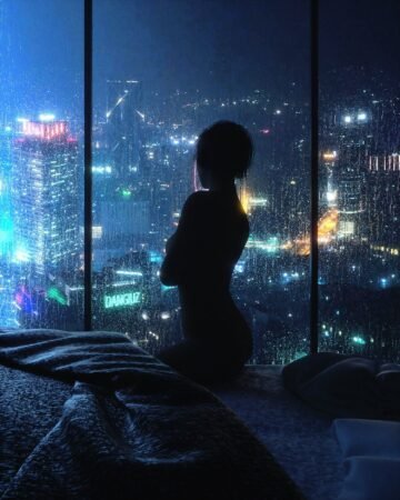 cyberpunk anime wallpaper