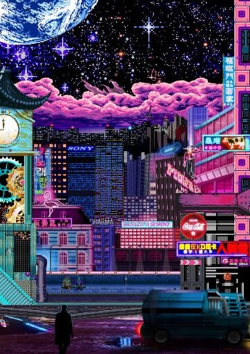 cyberpunk anime wallpaper
