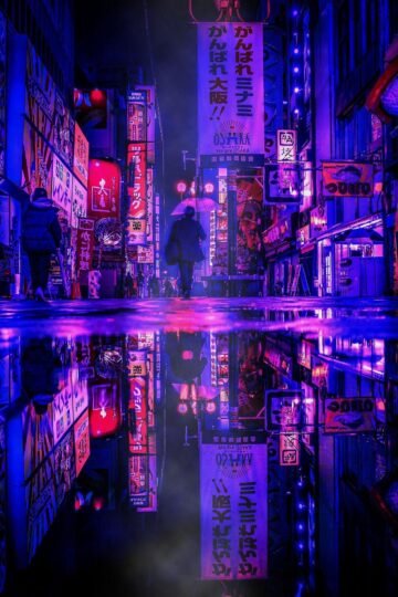 cyberpunk anime wallpaper