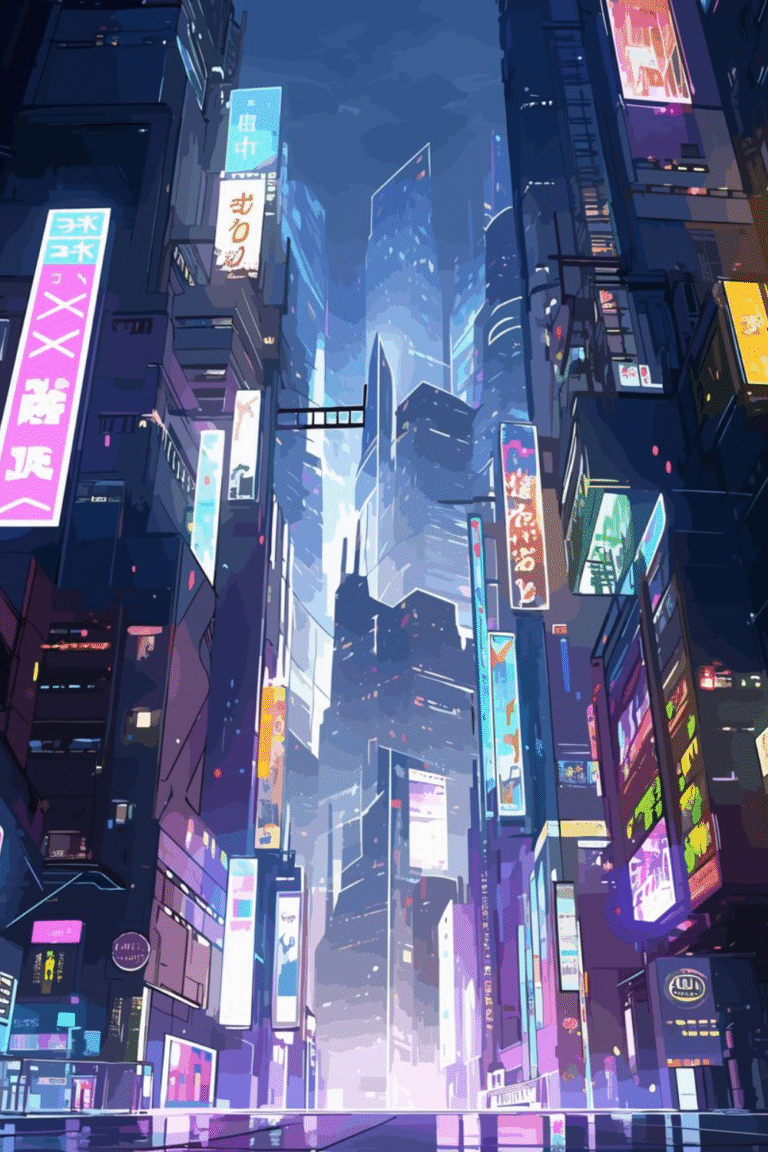 cyberpunk anime wallpaper