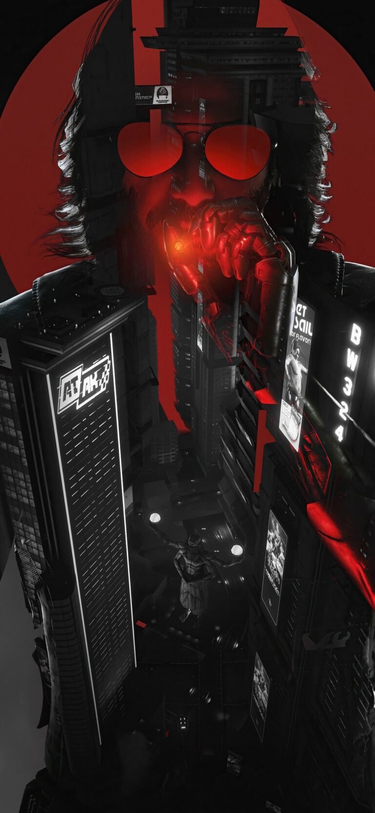 cyberpunk anime wallpaper