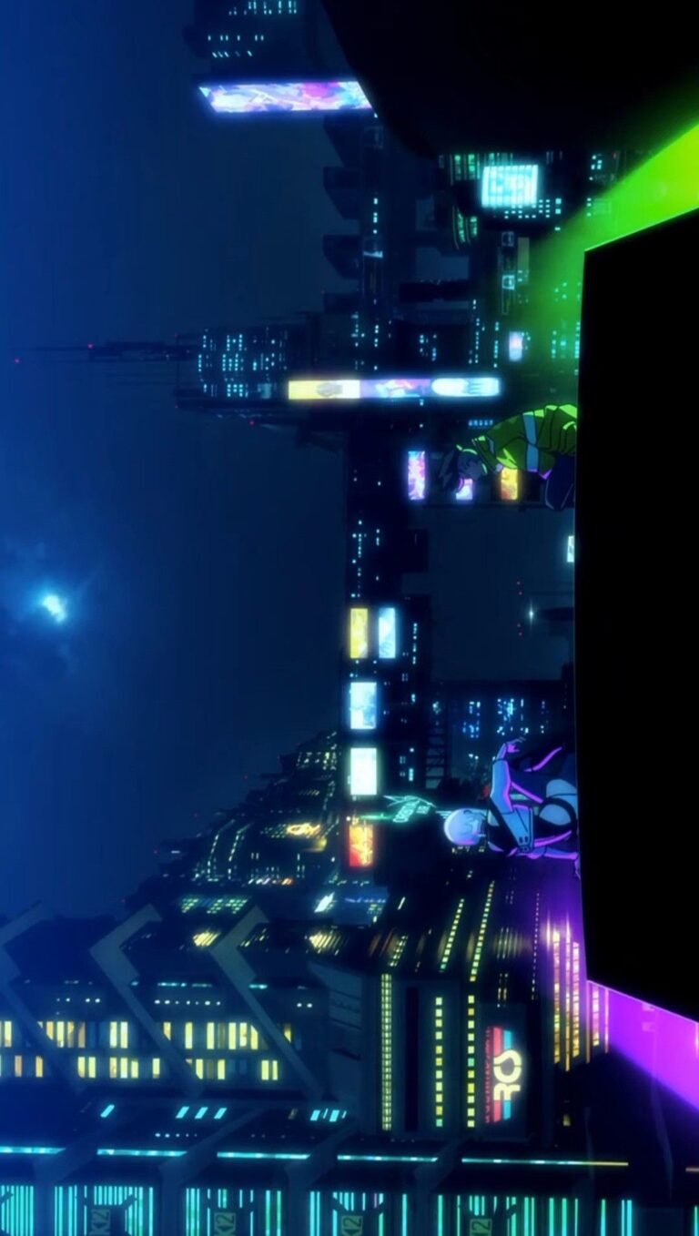 cyberpunk anime wallpaper