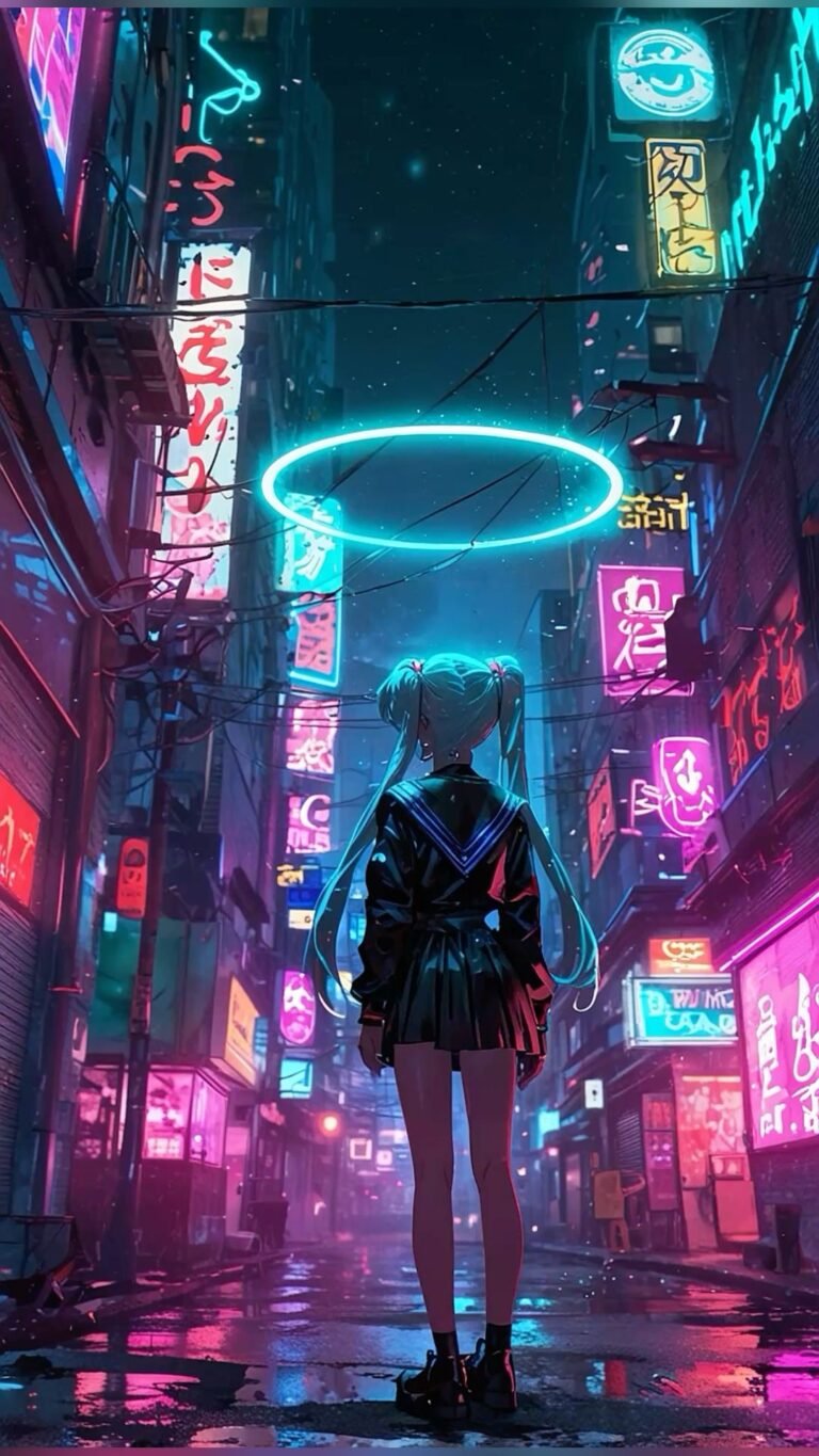 cyberpunk anime wallpaper