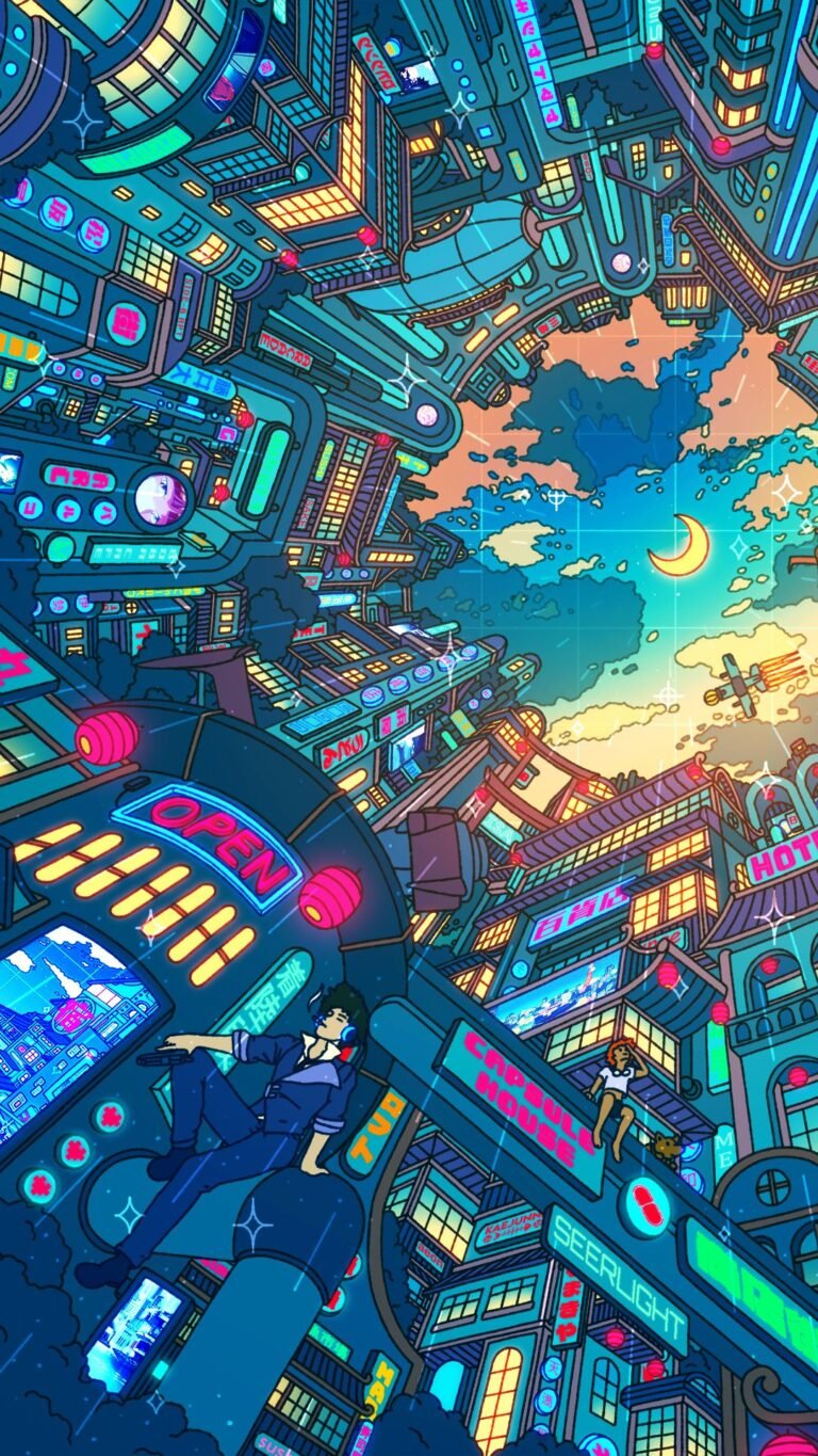 cyberpunk anime wallpaper