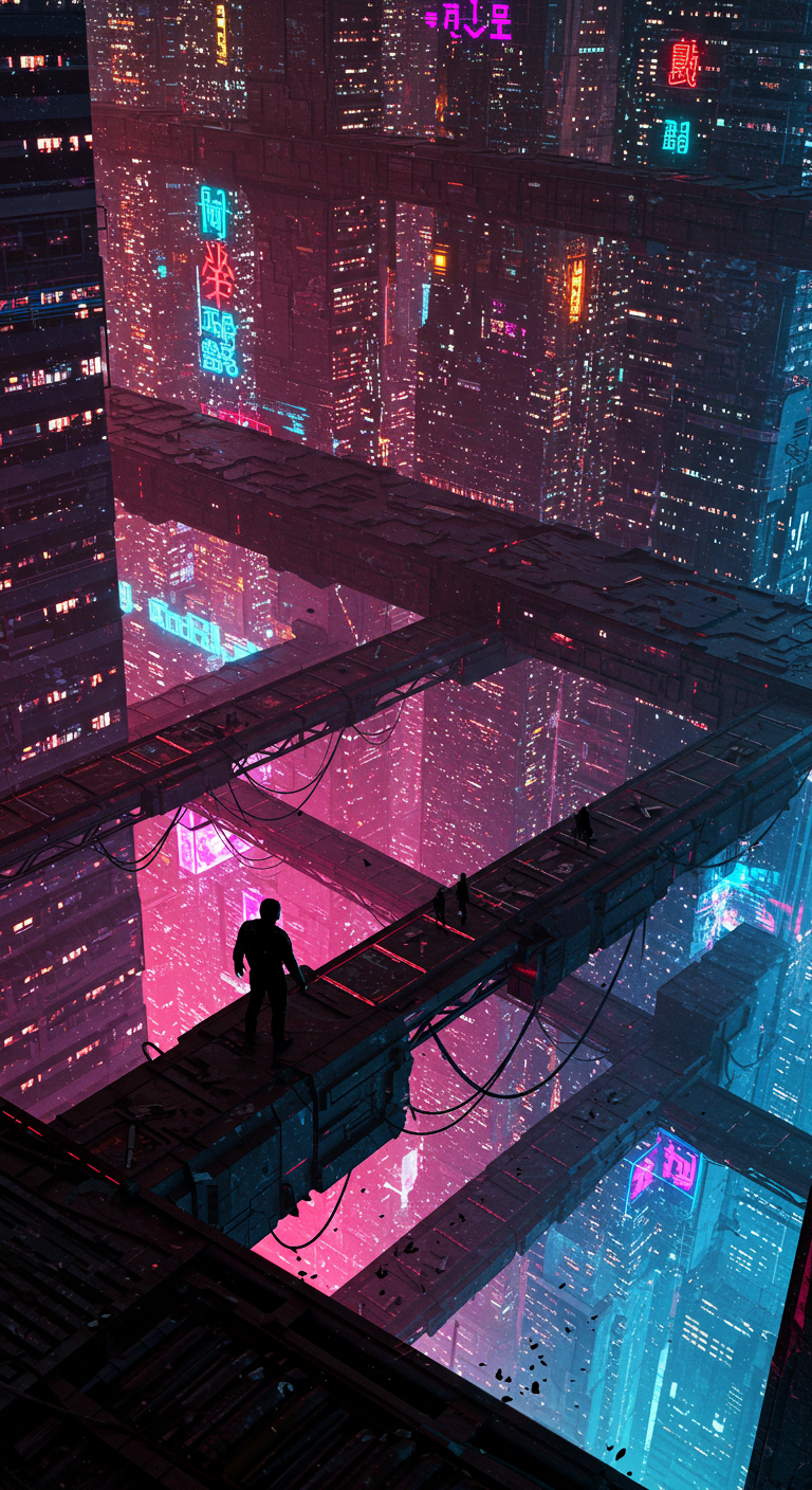 cyberpunk anime wallpaper
