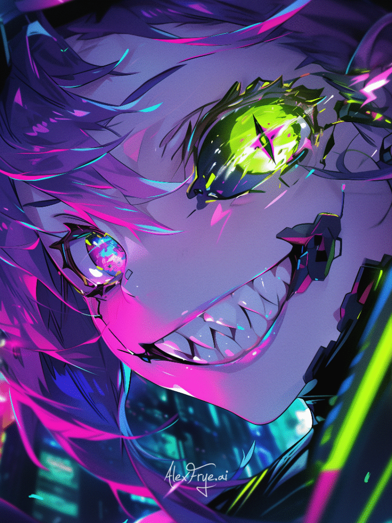 cyberpunk anime wallpaper