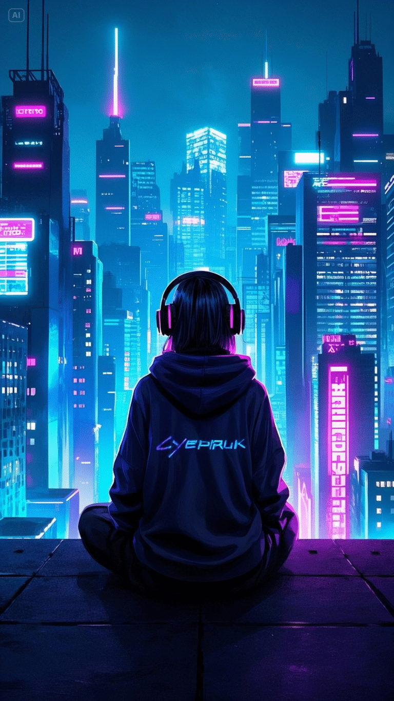 cyberpunk anime wallpaper