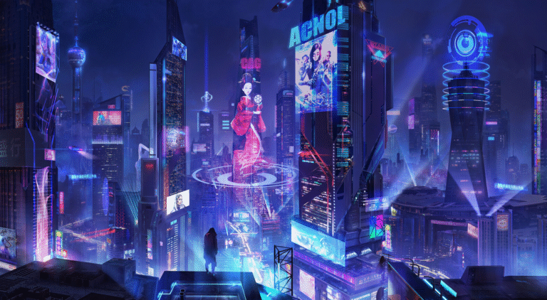 cyberpunk anime wallpaper