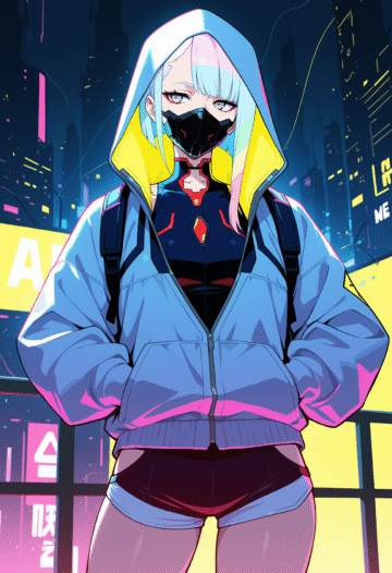 cyberpunk anime wallpaper