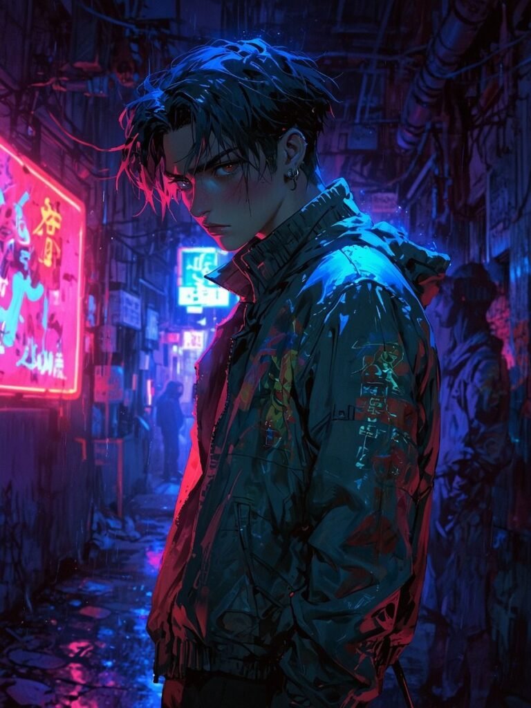 cyberpunk anime wallpaper