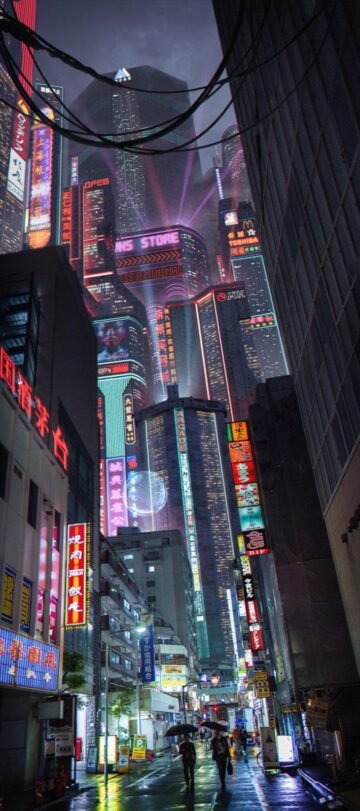cyberpunk anime wallpaper