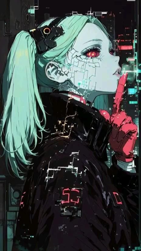 cyberpunk anime wallpaper