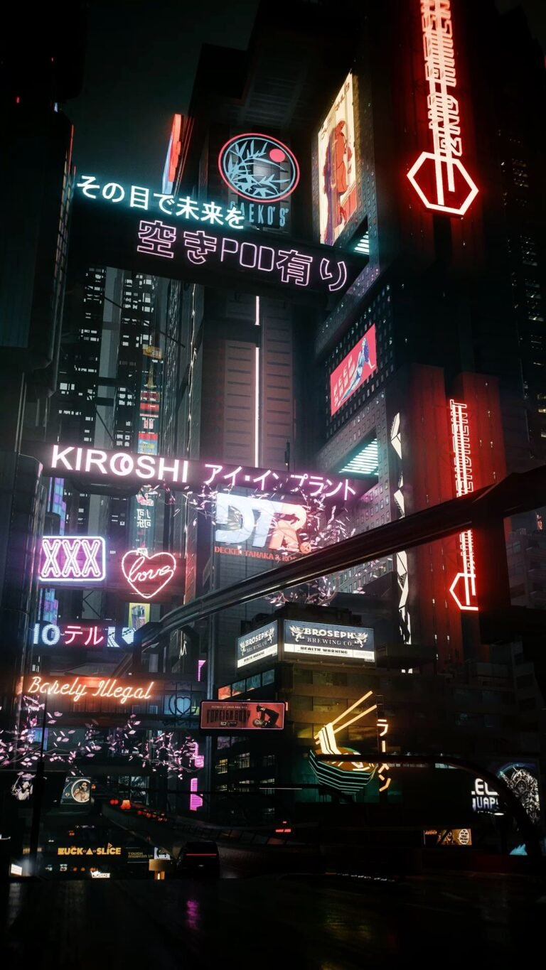 cyberpunk anime wallpaper