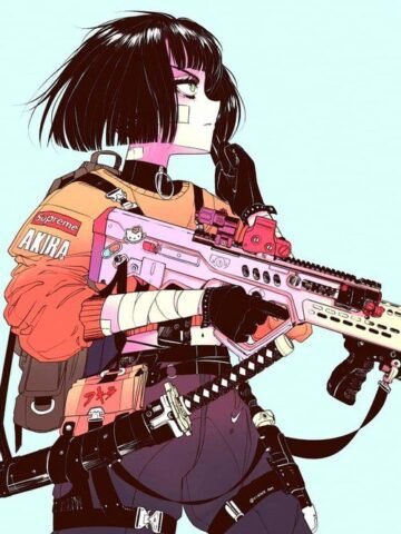 cyberpunk anime wallpaper