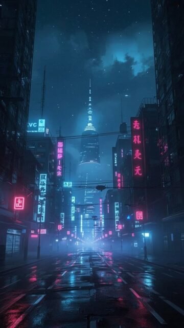 cyberpunk anime wallpaper