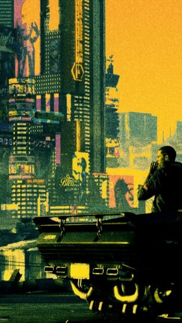 cyberpunk anime wallpaper