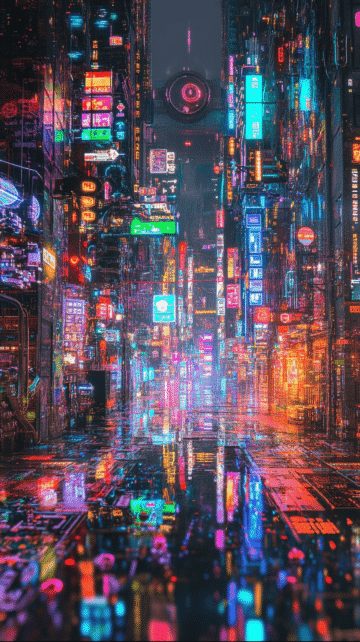 cyberpunk anime wallpaper