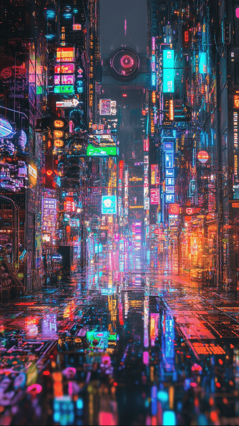 cyberpunk anime wallpaper