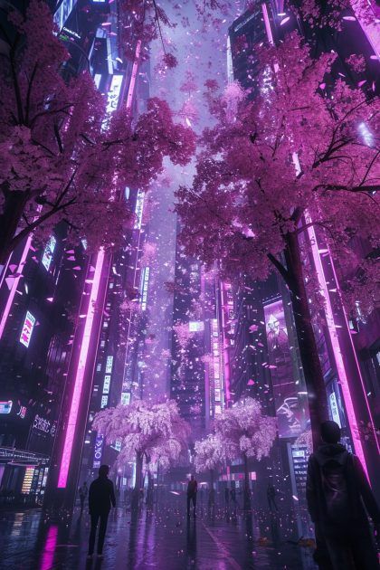 cyberpunk anime wallpaper