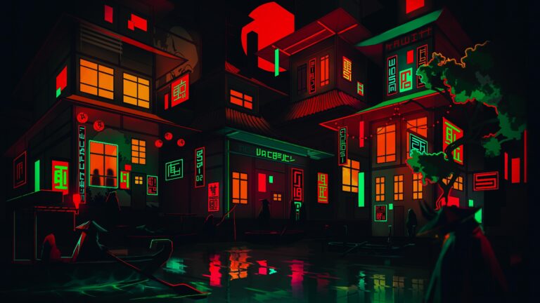 cyberpunk anime wallpaper