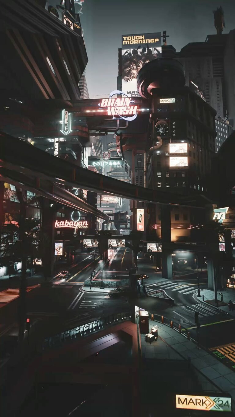 cyberpunk anime wallpaper