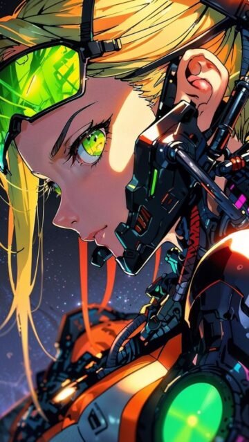 cyberpunk anime wallpaper