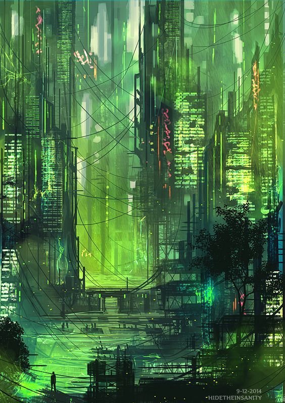 cyberpunk anime wallpaper
