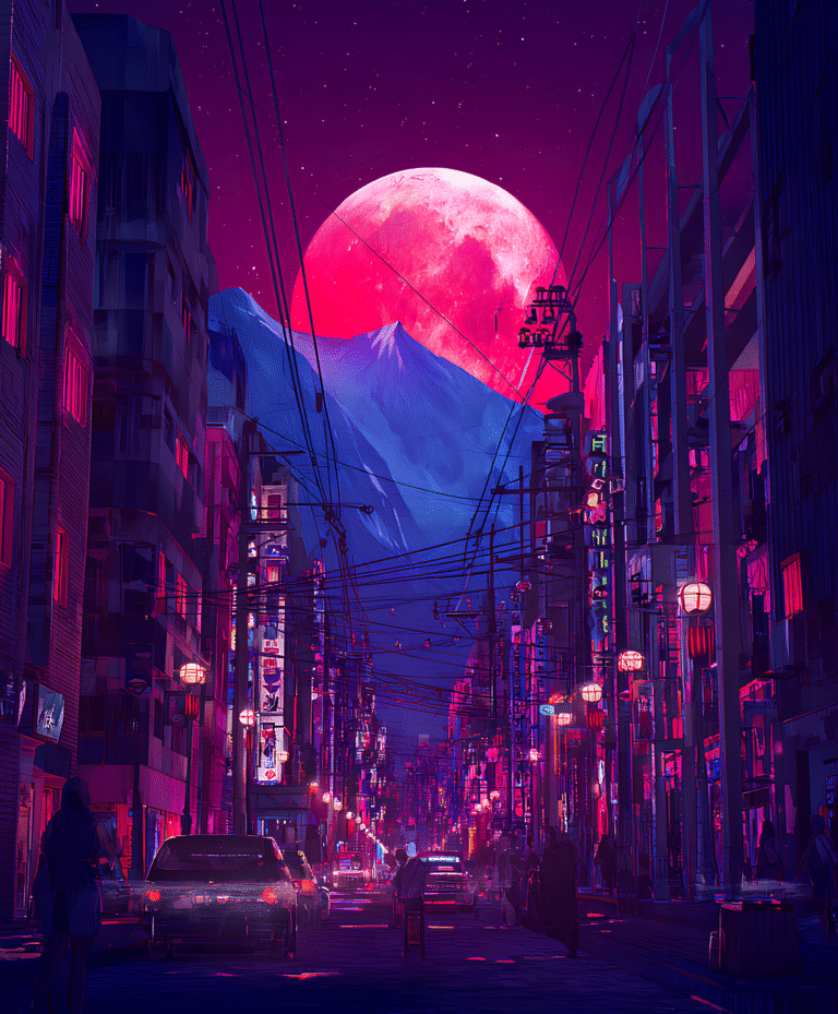 cyberpunk anime wallpaper