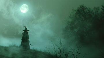 hen the moon is full and the night is dark, the witch emerges from the mist...