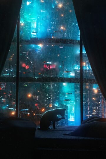 cyberpunk anime wallpaper