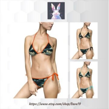 Tranquil Cloudscape Bikini - Serene Sky Women's Bikini Swimsuit (AOP)