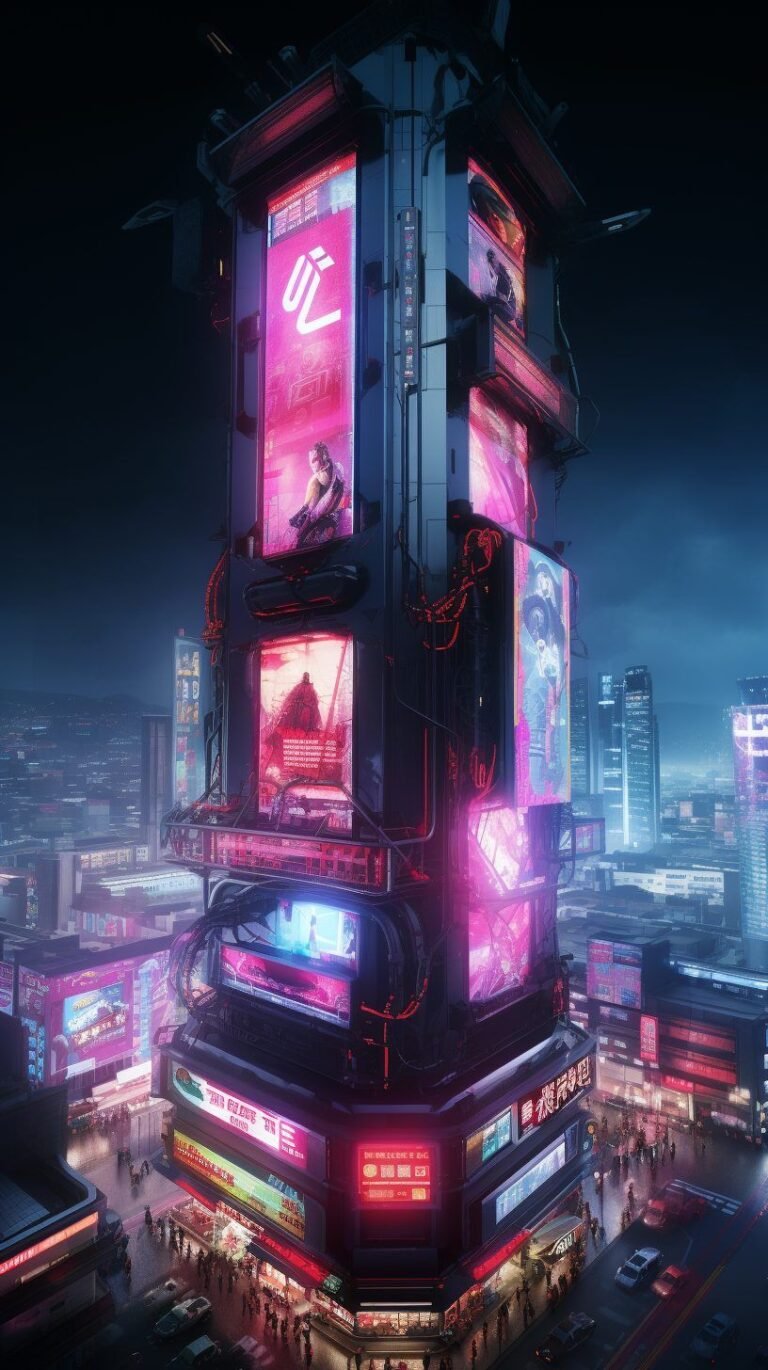 cyberpunk anime wallpaper