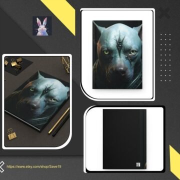 Pitbull Deity Hardcover Journal Matte