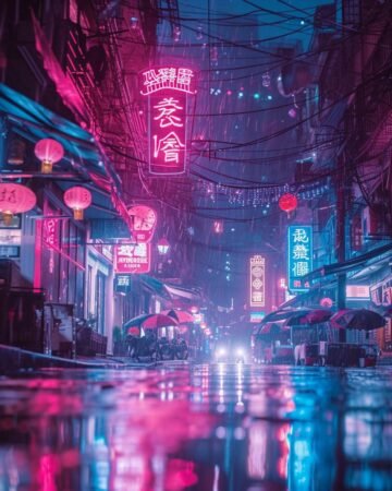 cyberpunk anime wallpaper