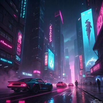 cyberpunk anime wallpaper