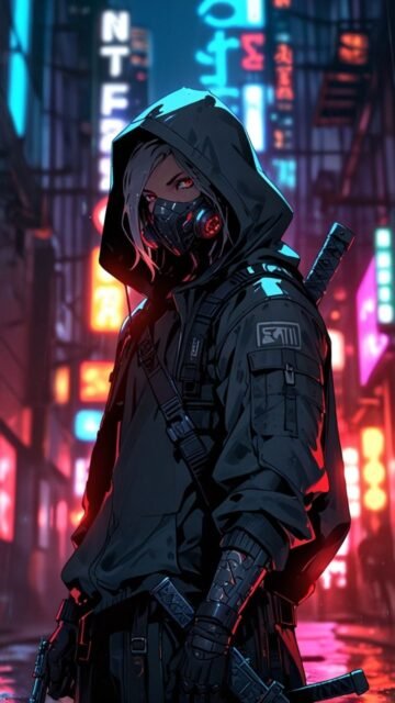 cyberpunk anime wallpaper