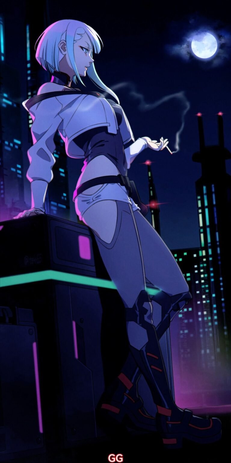 cyberpunk anime wallpaper