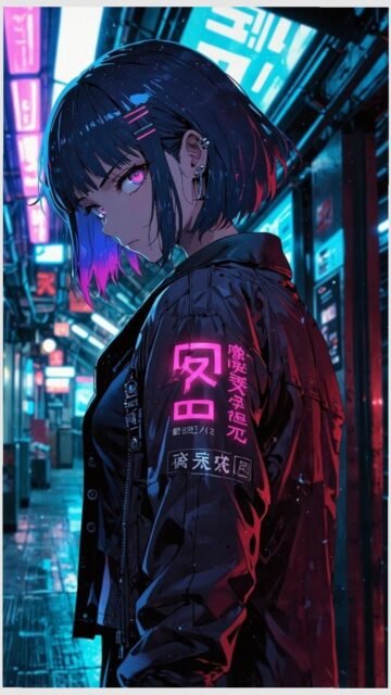 cyberpunk anime wallpaper
