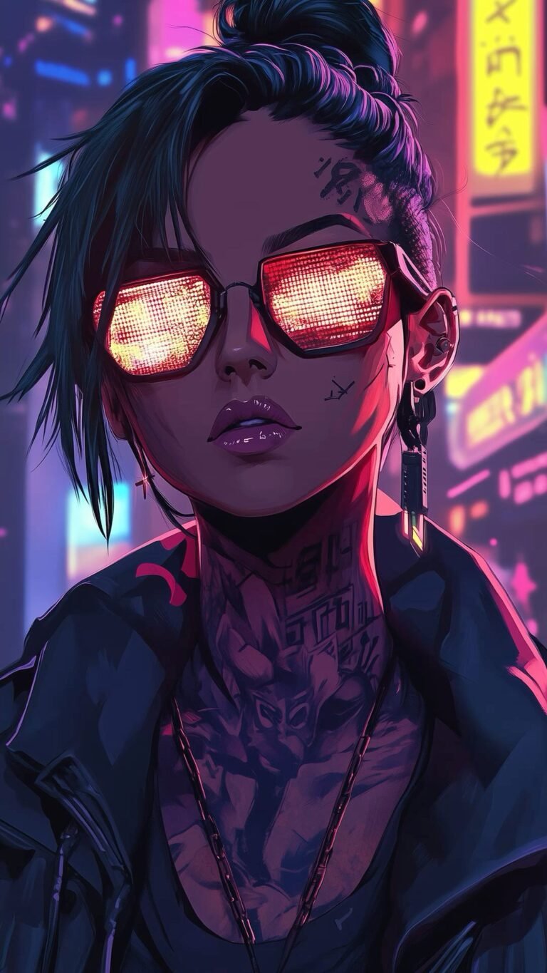 cyberpunk anime wallpaper