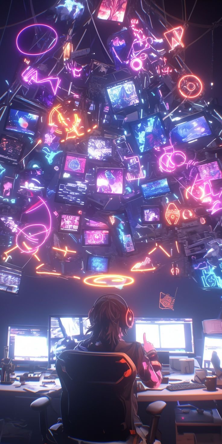 cyberpunk anime wallpaper