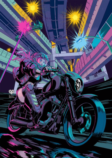 cyberpunk anime wallpaper