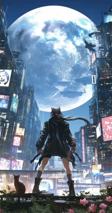 cyberpunk anime wallpaper