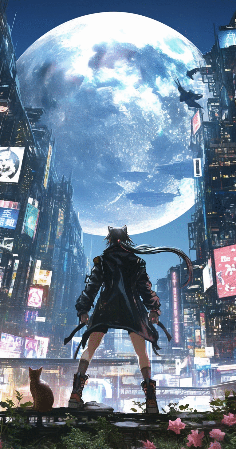 cyberpunk anime wallpaper