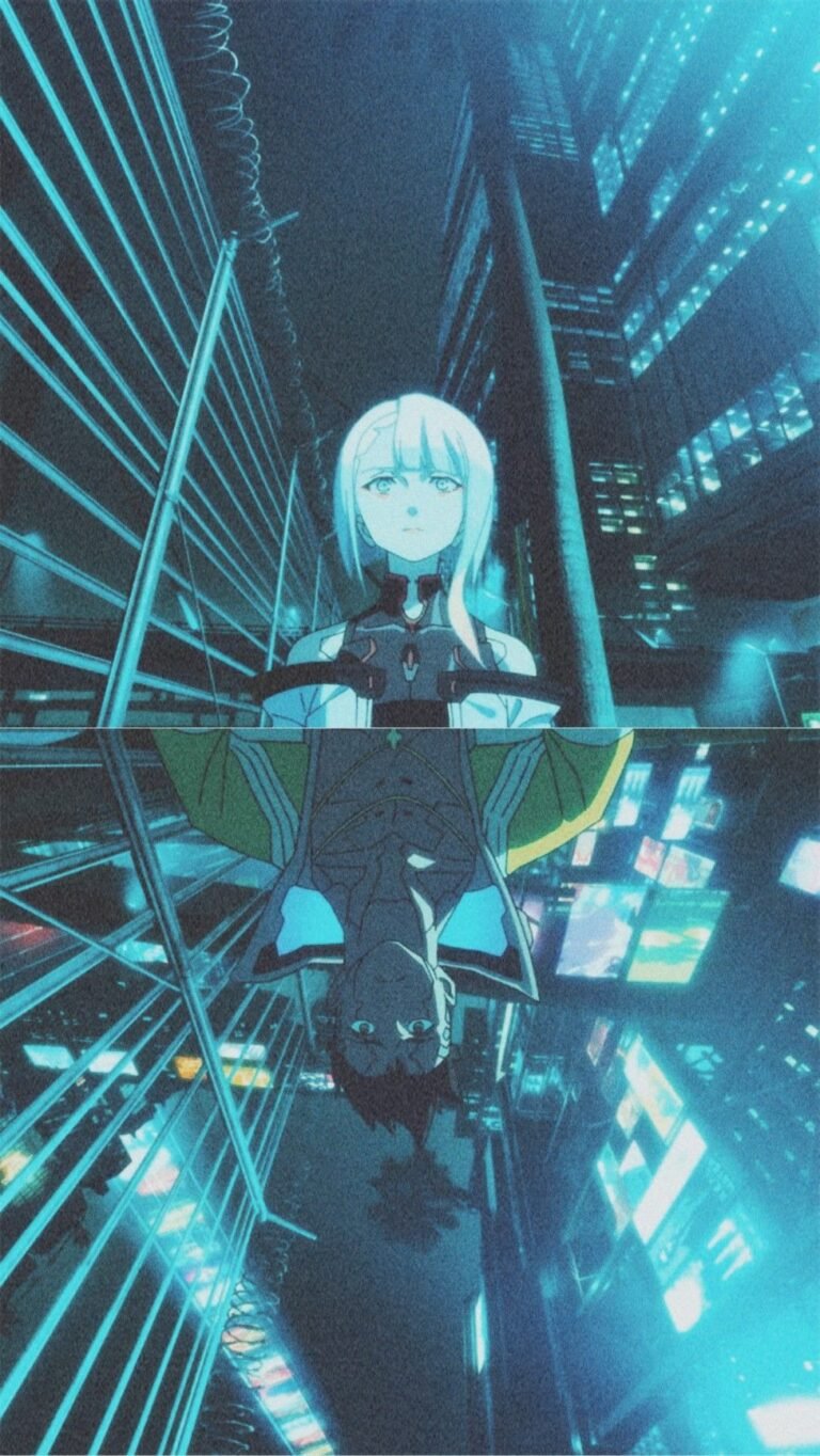 cyberpunk anime wallpaper