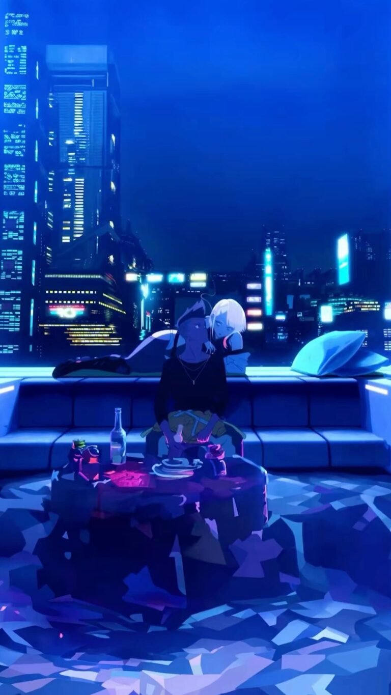 cyberpunk anime wallpaper