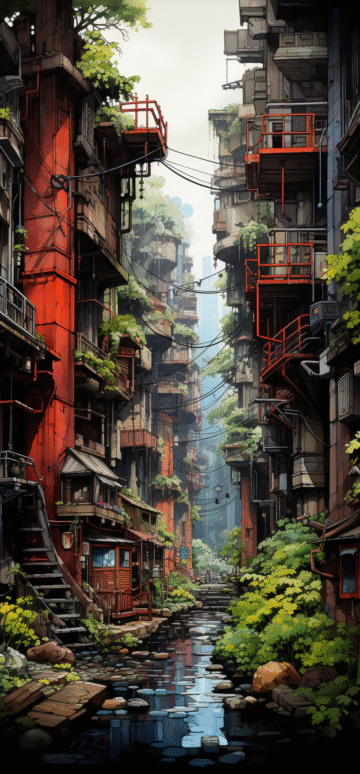 cyberpunk anime wallpaper