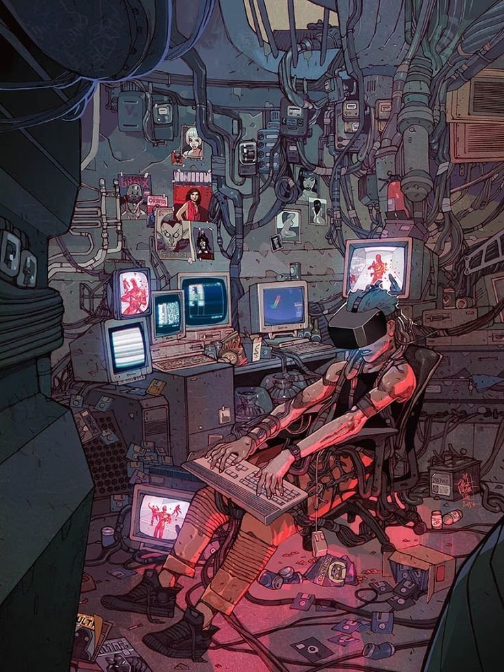 cyberpunk anime wallpaper